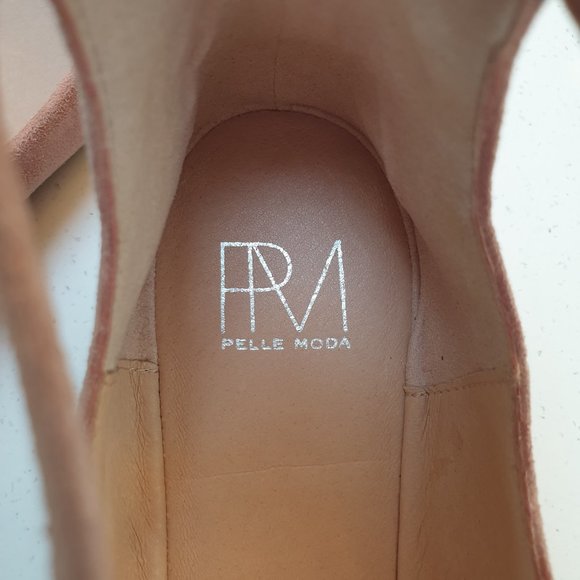NWT Suede Dusty Pink Round Toe Mary Jane Ballet Flats - Picture 9 of 14